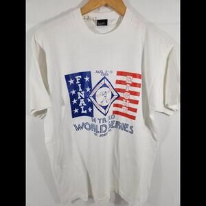 Vintage 1989 Final Eight World Series T-Shirt - Large XL - Rare Collectible